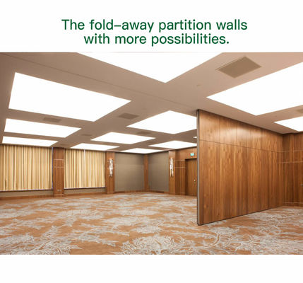 Good price Wooden Finish Movable Partition Wall with 304 Stainless Steel Roller and Dupont POM Roller for Office Framed Construction online