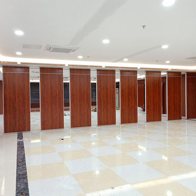 Buy Acoustic Banquet Hall Movable Partition Wall Divider Wooden Sliding Partition System online manufacture
