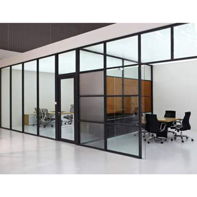 Good price Demountable Office Glass Partition Wall with 30-42dB Sound Insulation and 108mm/90mm Thickness online