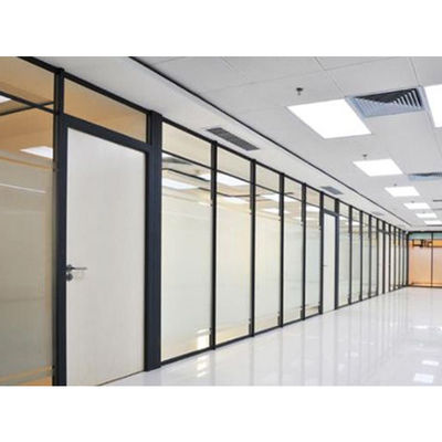 Buy Tempered Glass Partition Wall , Foldable Divider Partition Wall Single Glazed online manufacture