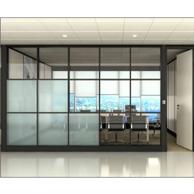 Good price Demountable Office Glass Partition Wall with 30-42dB Sound Insulation and 108mm/90mm Thickness online