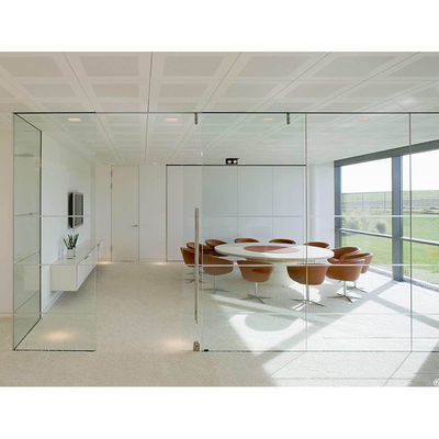 Buy Restaurant Acoustic Glass Partition Wall Single Glazed Conference Room Glass Walls online manufacture