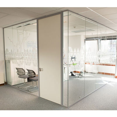 Buy Sound Proof Glass Partition Wall , Frameless Glass Office Walls 108mm 90mm Thickness online manufacture
