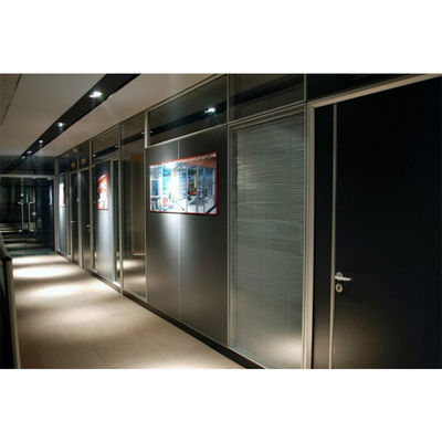 Buy Interior Acoustic Glass Partition Wall System For Conference Room Mounted Partition online manufacture