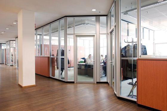 Buy Panoramic System Aluminum Frame Glass Partition Wall For Residential online manufacture