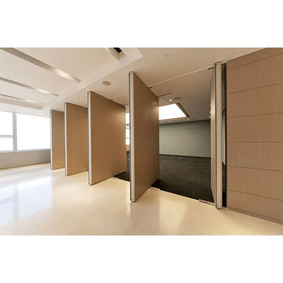 Buy Convention Center Wooden Partition Wall , Wood Panel Partition Wall  With Passageway Door online manufacture