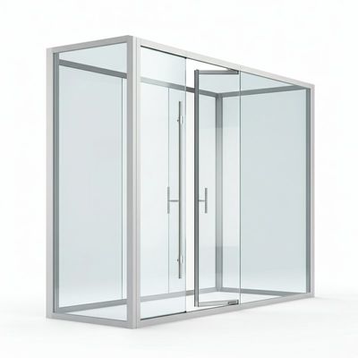 Buy Folding Interior Office Glass Partition Wall Door Demountable Glass Walls online manufacture