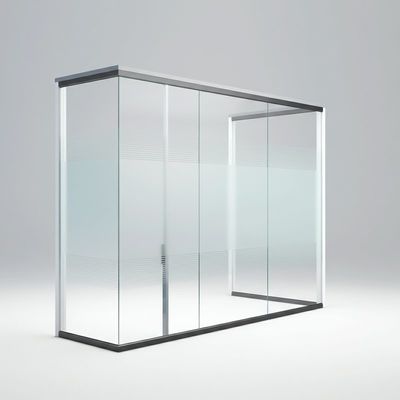 Buy Single Glazed Office Tempered Glass Partition Wall Convenient Operability online manufacture