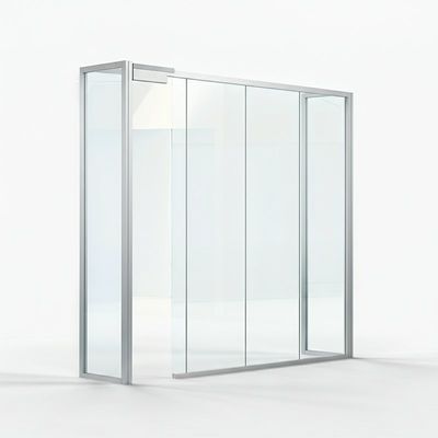 Good price Panoramic Demountable Glass Partitions , Temporary Glass Partition Walls Aluminium Frame online