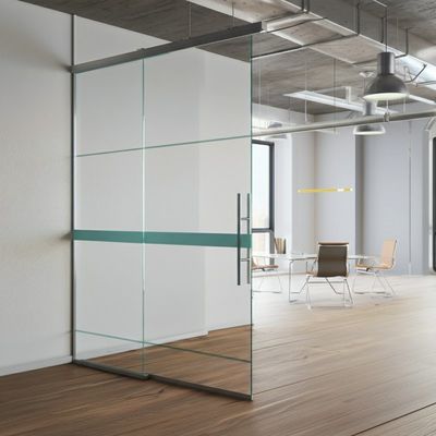 Buy Tempered Panoramic Office Glass Partitions Wall For Sliding Walls online manufacture