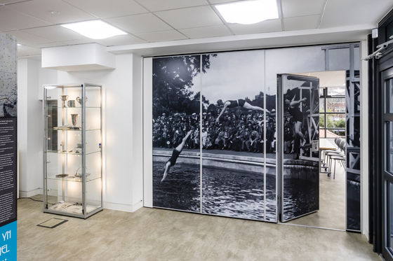 Buy AE New Product aluminum commercial partitions walls demountable portable folding partition office separation With Hot sale online manufacture