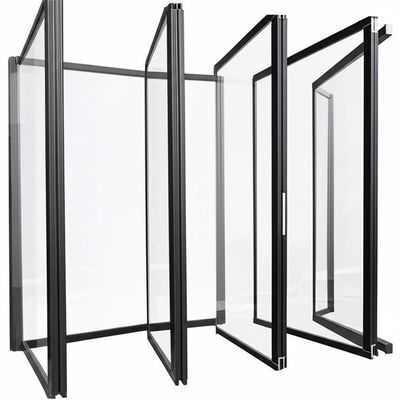 Good price Tempered Height Glass Partition Wall with 30-42dB Sound Insulation and Folding Design online