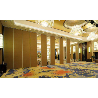 Banquet Hall MDF Operable Panel Partitions , Conference Room Partitions On Wheels