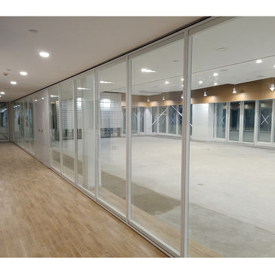 Single Aluminum Frame Glass Partition Wall For Office Meeting Room