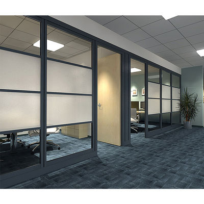 Panoramic Glass Demountable Partitions , Office Glass Partition With Aluminium Frame