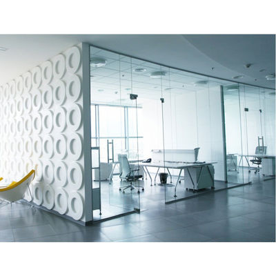 Hall / Meeting Room Aluminum Frame Glass Partition Soundproof