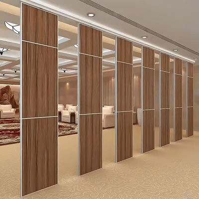 Space Management Exhibition Partition Walls With Wooden Finish
