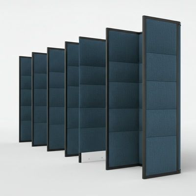 Movable Soundproof Office Partition Walls Customized With Fabric Finish
