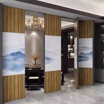 Fold Away Acoustic Office Partitions , Movable Partition Wall For Exhibition / Room Management