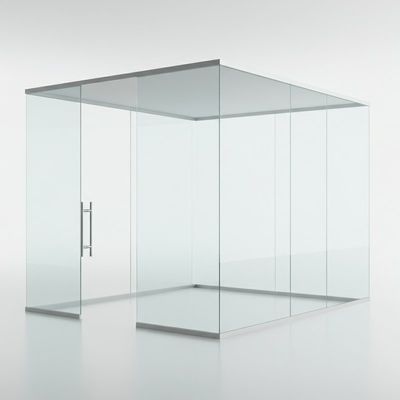 100mm Thickness Modern Frameless Glass Office Partition and Divider Solutions