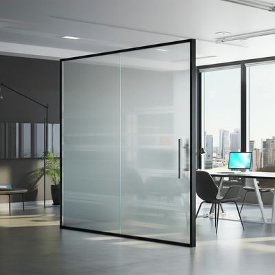 Soundproof Room Dividers Fixed Panoramic Office Glass Partition Wall