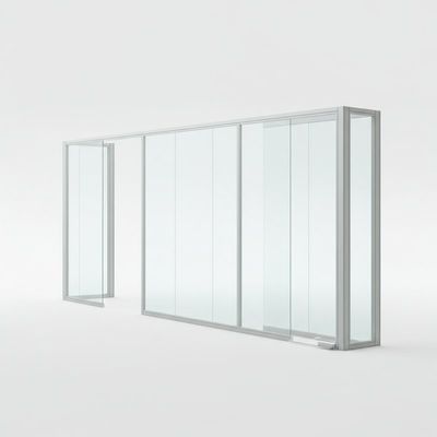 Customized Panoramic Office Glass Partition Wall For Temporary Demountable