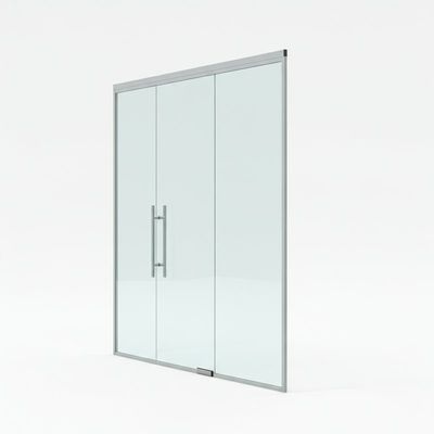 Full View Single Glazed Glass Partition Wall with Aluminum Frame for Modern Offices