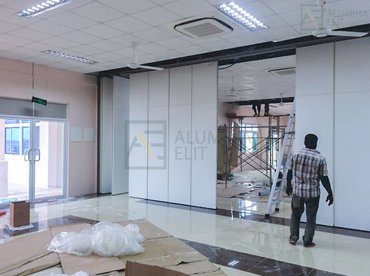 Good price Acoustic Operable Movable Partition Wall with 6061-T6 Aluminum Alloy Frame and Sound Insulation 45db Up To 4 Meter High online