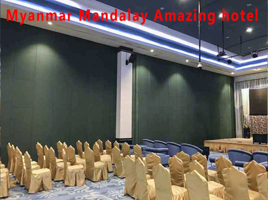 Good price Acoustic Folding Partition Wall with 6061-T6 Aluminum Frame and Q235 Steel Core for Spaces Up to 6M Height online