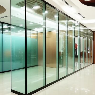 Good price Demountable Glass Partition Wall with 30-42dB Sound Insulation for Shopping Mall Custom Design online
