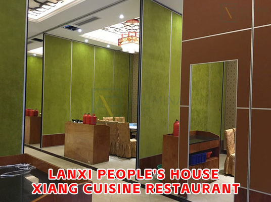 Good price Lanxi People's House Xiang Cuisine Restaurant：Affordable Soundproof Movable Partition Wall System with 56dB Sound Insulation and 6061-T6 Profile（For commercial use） online